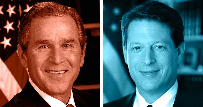 George W. Bush and Al Gore