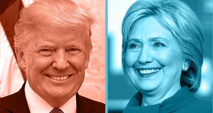 Donald Trump and Hillary Clinton