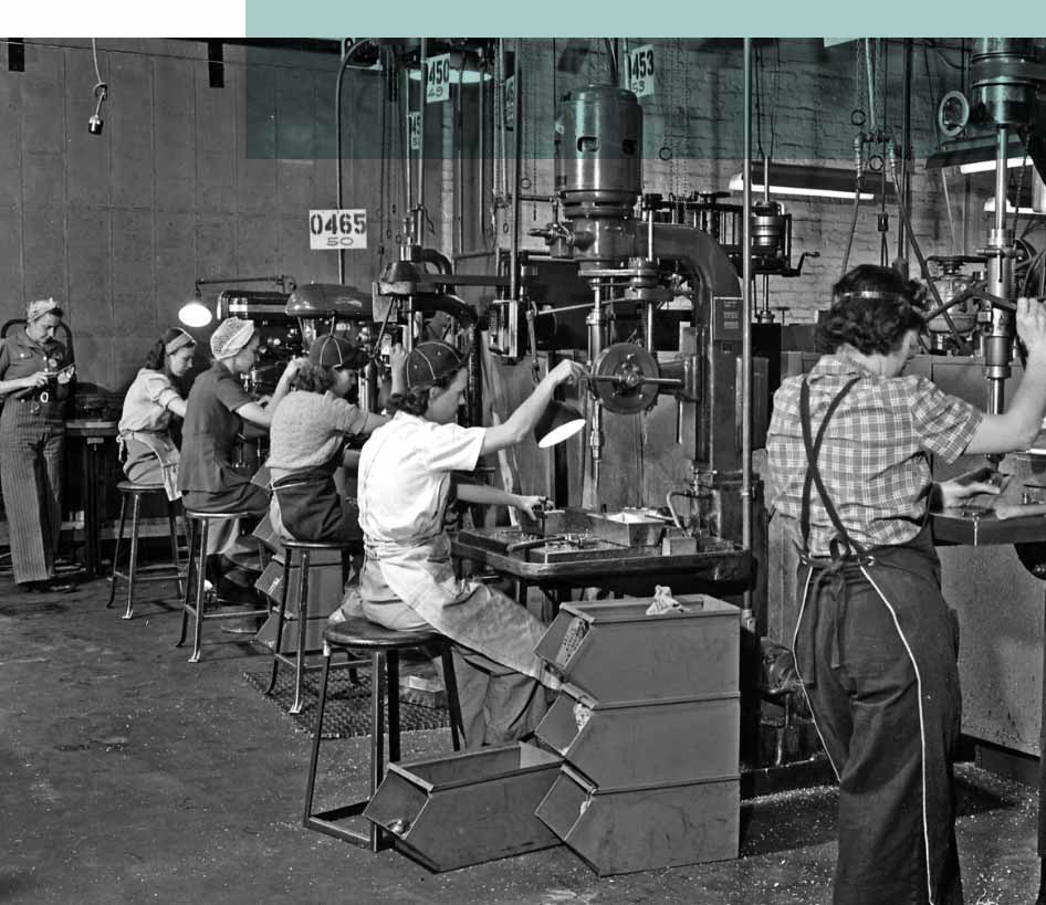 Early-twentieth-century factory staffed entirely by women